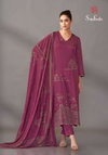 Habiba By Sudriti Italian Satin Printed Dress Material Exporters In India
